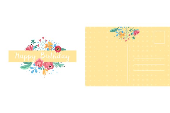 Download Happy Birthday Postcard. Holiday Card Wi - Premium Resources