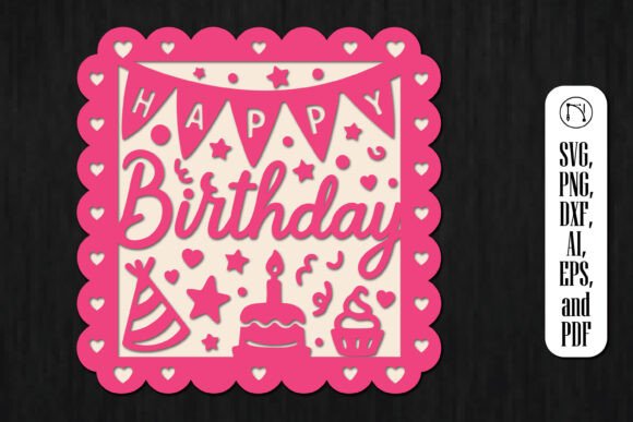 Download Cricut Birthday Gift Card SVG Cut File - Birthday gift Collection